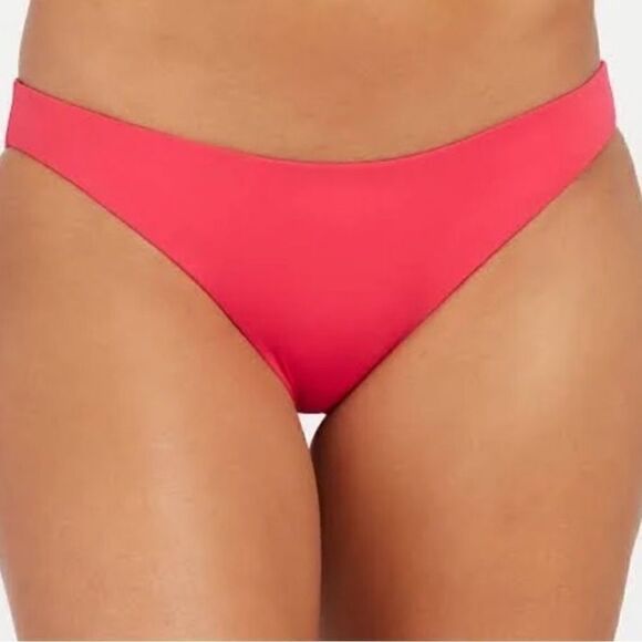 NWT SPANX Swim Classic Bikini Bottom Hot Pink Hibiscus XL Double Layer UPF 50 - Picture 1 of 11